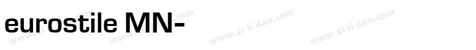 eurostile MN字体转换